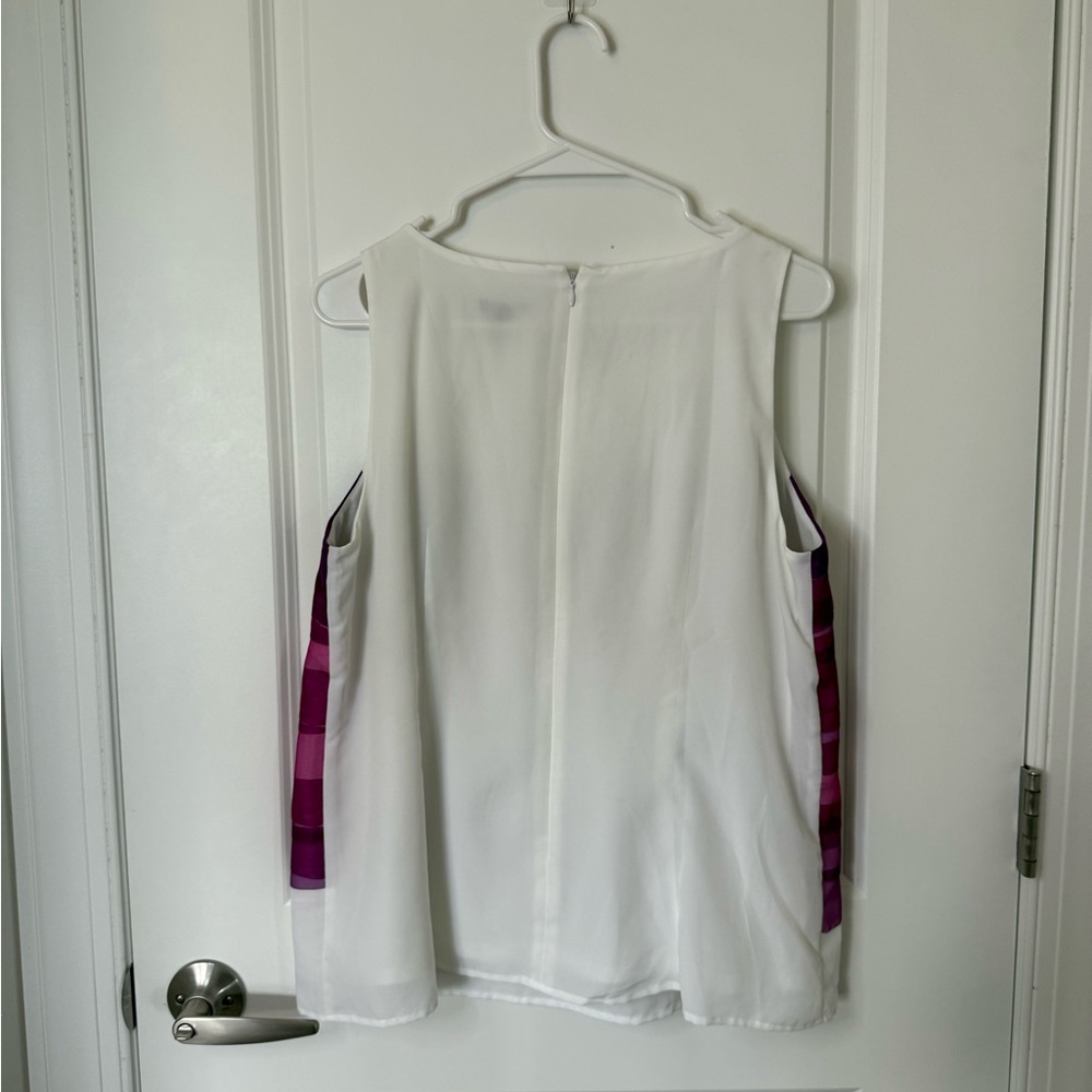 Ann Taylor Violet Detailed Sleeveless Top - Picture 3 of 4